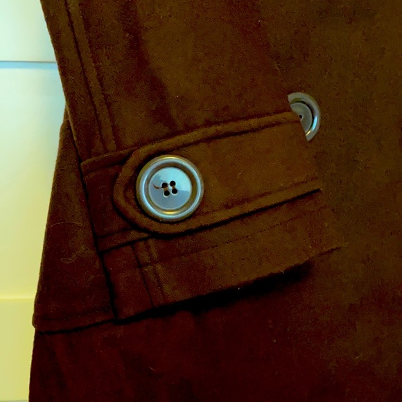 Wool Pea Coat with Polka Dog Lining - Picture 6 of 10